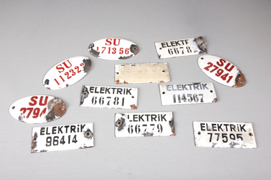 EMAYE ELEKTRİK VE SU TABELASI LOTU