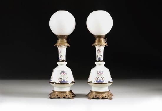 PORSELEN ÇİFT GAZ LAMBASI