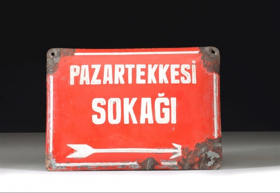 TEKKE TEMALI DÖRT ADET EMAYE TABELA