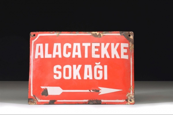 TEKKE TEMALI DÖRT ADET EMAYE TABELA